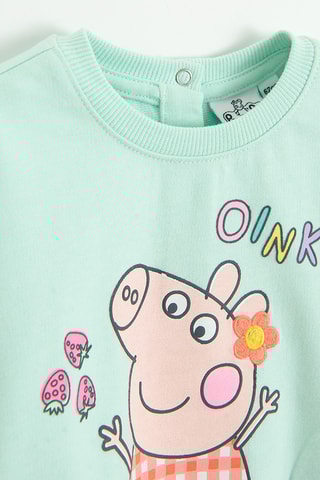 Sweat Porquinha Peppa - Verde-água