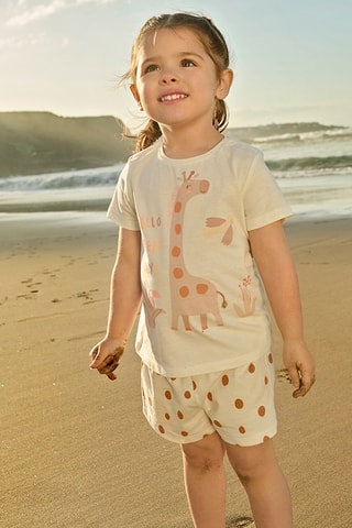 2 calções - Rosa e branco