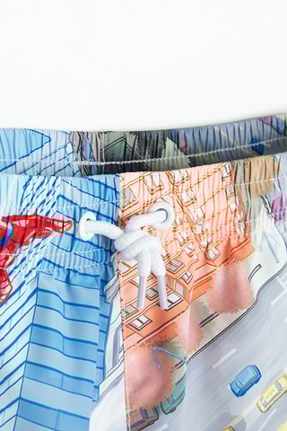 Calções Homem-Aranha Os Vingadores Marvel - Vermelho e branco