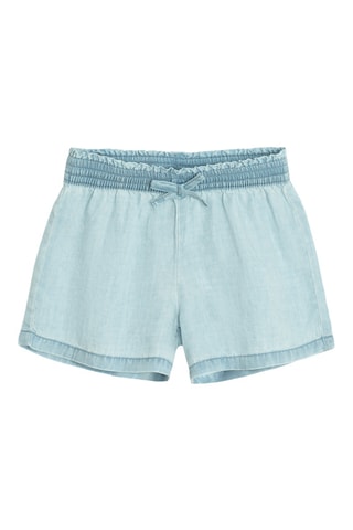 Calções de ganga - Azul-celeste