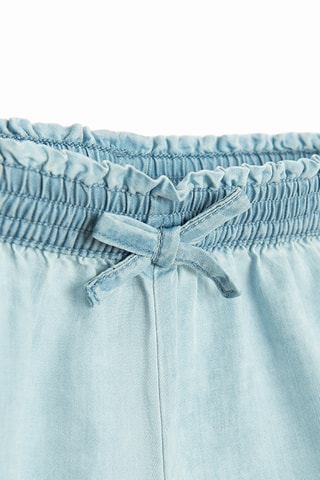 Calções de ganga - Azul-celeste