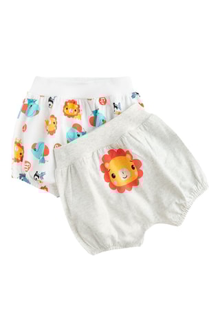 2 calções - Branco e laranja