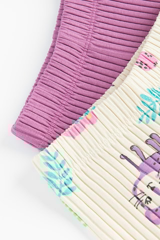 2 calções - Violeta e cru