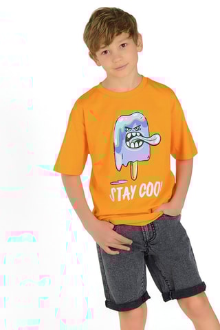 Calções de ganga Cinzento