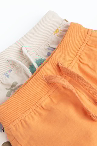 2 calções - Laranja e bege