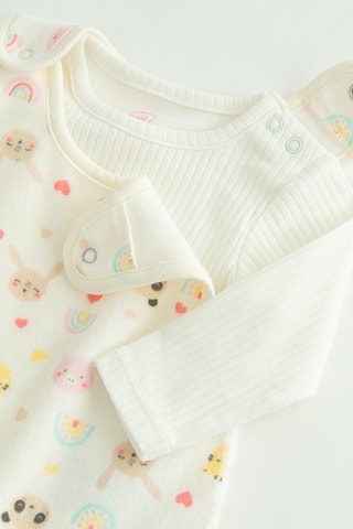 Macacão e body - Cru