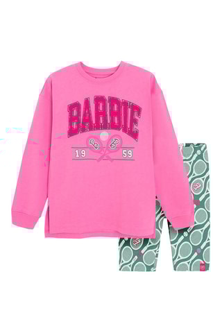 Sweat e leggings Barbie - Rosa