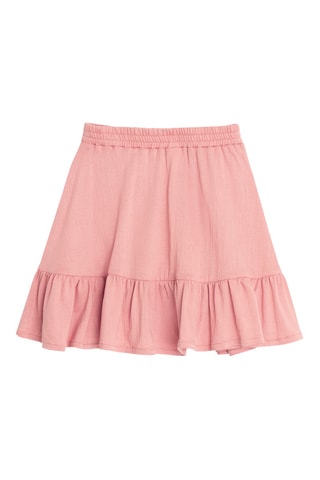 Saia com folhos - Rosa