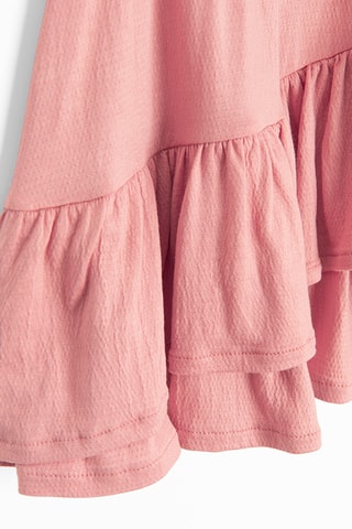 Saia com folhos - Rosa