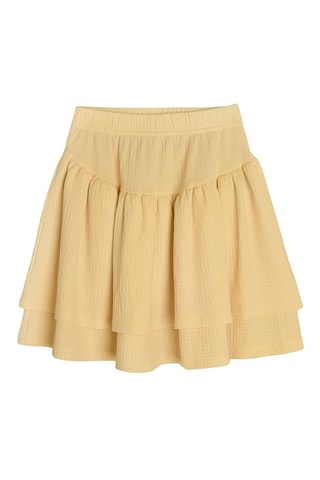 Saia com folhos Amarelo