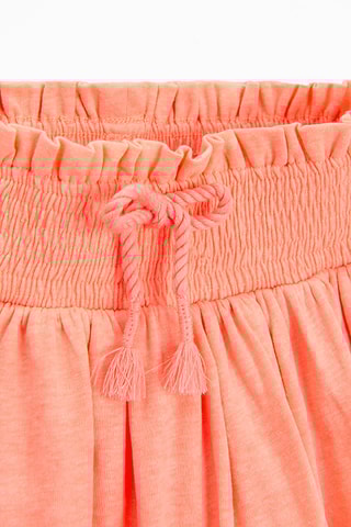 Saia com folhos - Coral