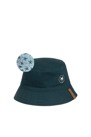 Chapéu à pescador reversível - Azul-marinho