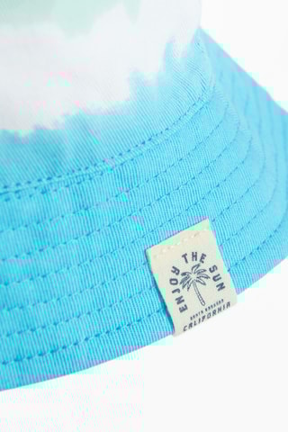 Chapéu à pescador dip and dye - verde-água e turquesa