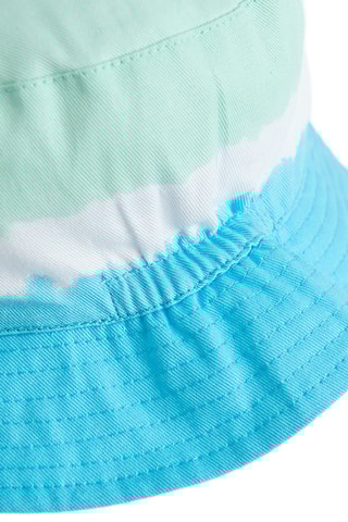 Chapéu à pescador dip and dye - verde-água e turquesa