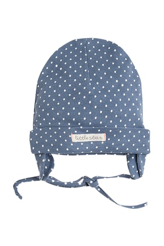 2 gorros de aviador - Azul-marinho e cru