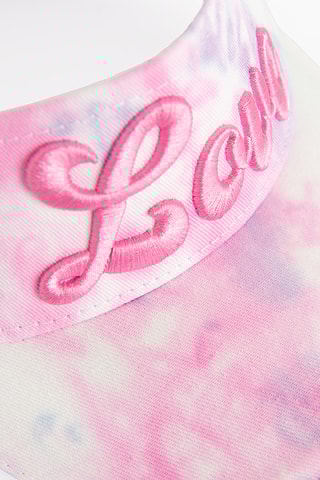 Zonneklep met tie and dye motief- Hemelsblauw