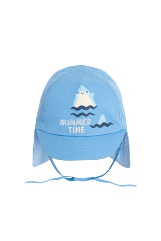 Boné safari - Azul-celeste