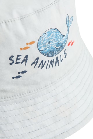 Chapéu à pescador reversível - Cinzento-claro