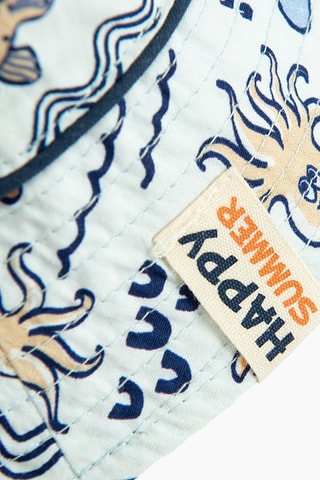 Chapéu à pescador reversível - Cinzento-claro