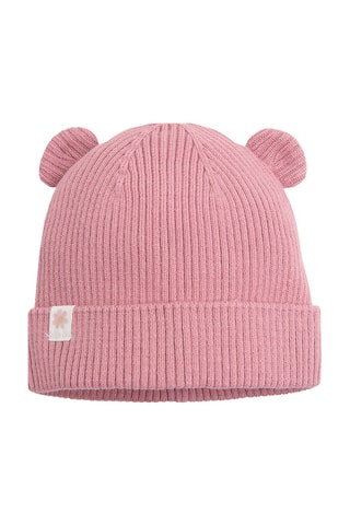 Gorro com orelhas - Rosa-velho