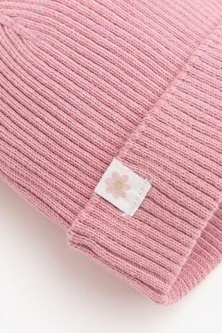 Gorro com orelhas - Rosa-velho