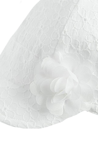 Pet met Engelse borduursels - Wit