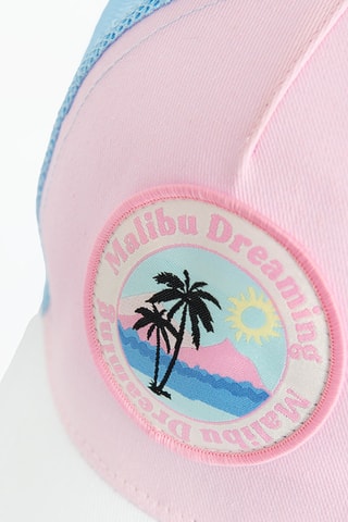 Boné - Rosa e azul-celeste