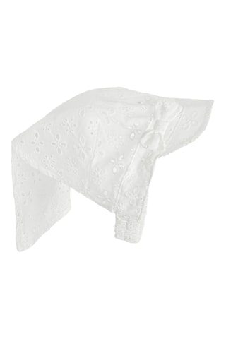 Fita em bordado inglês - Branco