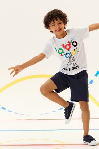 2 calções - Azul-pato