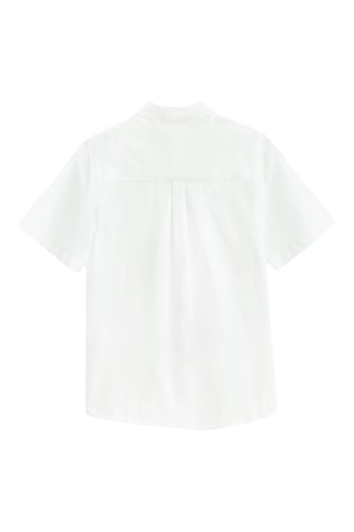 Camisa e bermudas - branco e azul-celeste mesclado