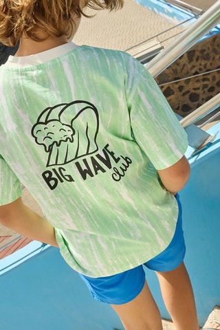 T-shirt tie and dye - Verde e branco