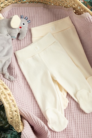 2 calças - Bege-claro