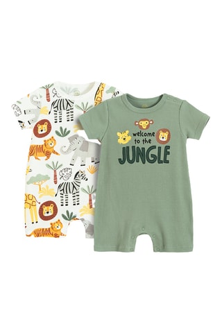 2 macacões - Caqui e branco