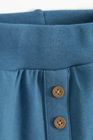 Body e bloomer - Branco e azul-cobalto