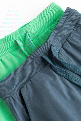 2 calções - Azul-cinza e verde-claro