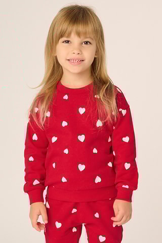 Sweat e calças - Vermelho