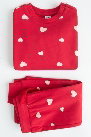 Sweat e calças - Vermelho