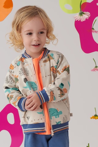 Casaco - Branco e laranja