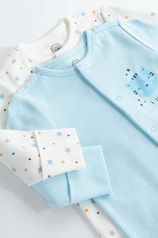 2 babygros - Azul-celeste e branco