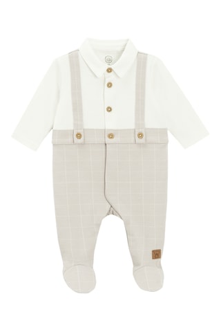 Babygro efeito ilusório - Branco