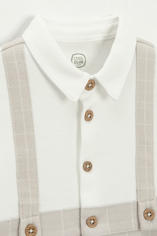 Babygro efeito ilusório - Branco