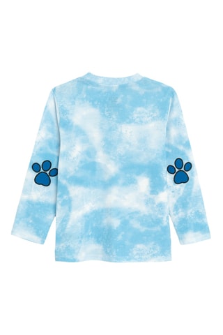 2 t-shirts Patrulha Pata - azul-celeste e vermelho