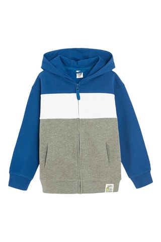 Sweat com capuz - Azul-cobalto