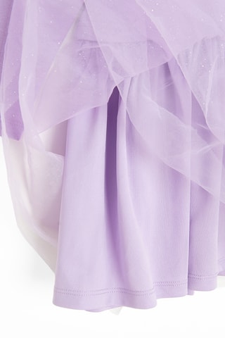 Vestido bi-matéria - Malva