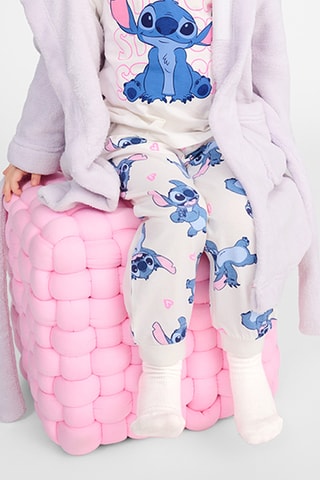 2 pijamas Stitch Lilo e Stitch Disney - Branco e cinzento