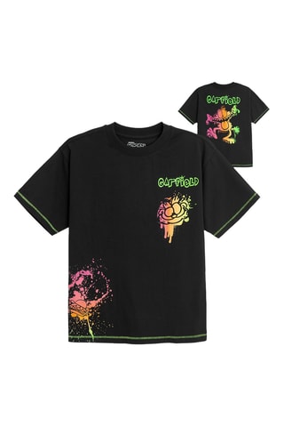 T-shirt Garfield - Preto