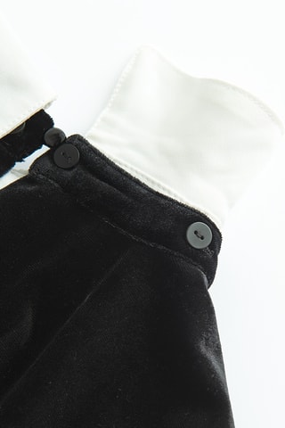 Vestido de veludo - Preto