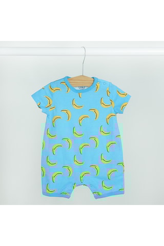 2 babygros - Cinzento-claro e Azul-celeste