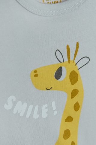 2 babygros - Cinzento-claro e Azul-celeste