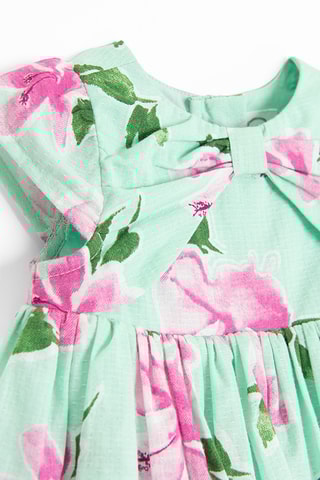 Vestido e bloomer - Verde-claro